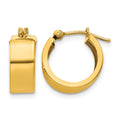 14k Polished Hoop Earrings