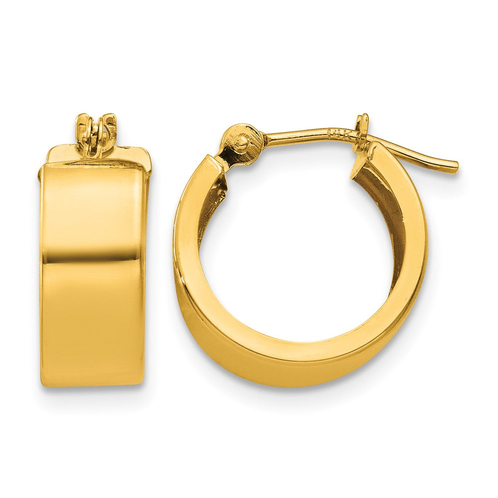 14k Polished Hoop Earrings