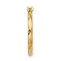 Single 14k Twist Hoop Earring