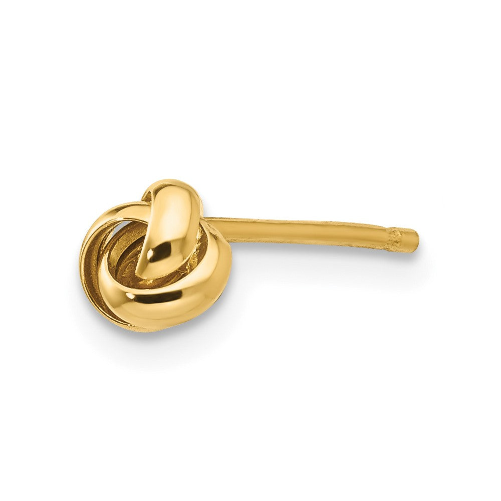 Single 14k Polished Knot Post Earring