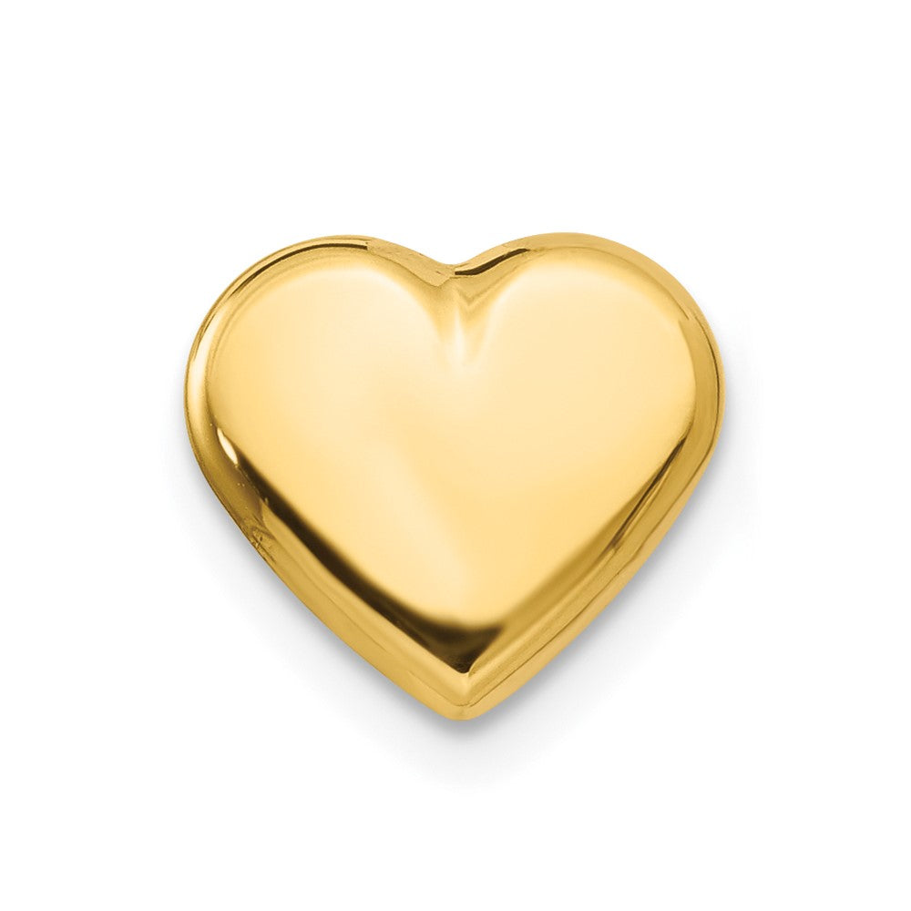 Single 14k Heart Post Earring