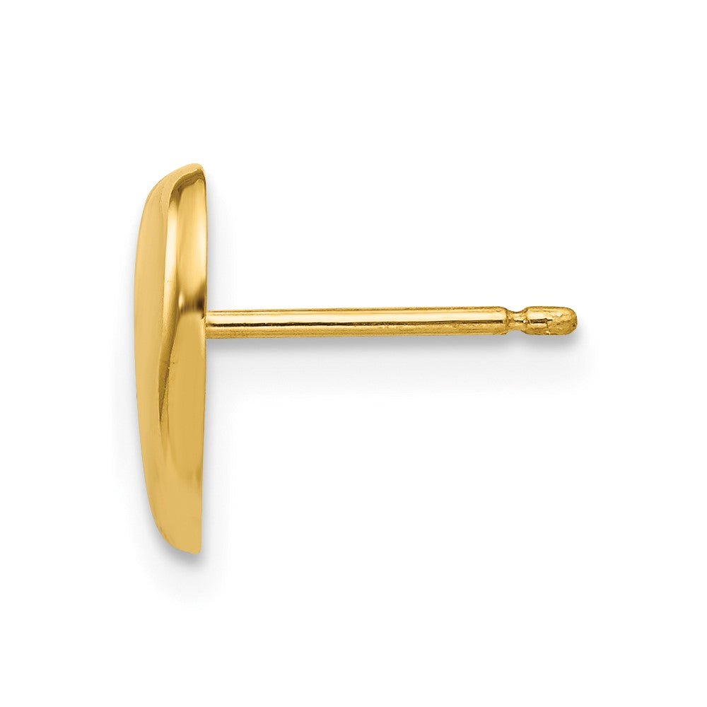 Single 14k Heart Post Earring