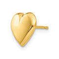 Single 14k Heart Post Earring