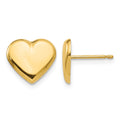 14k Heart Post Earrings