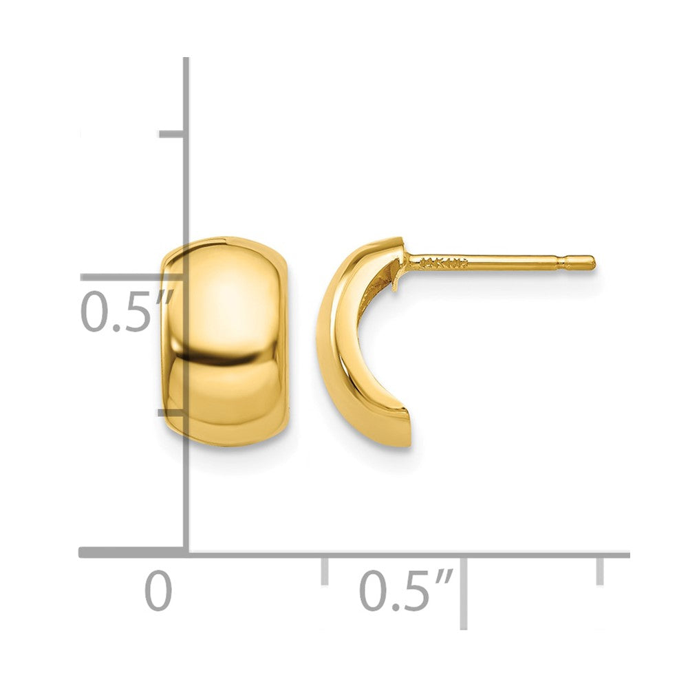 14k Polished Fancy Post Earrings