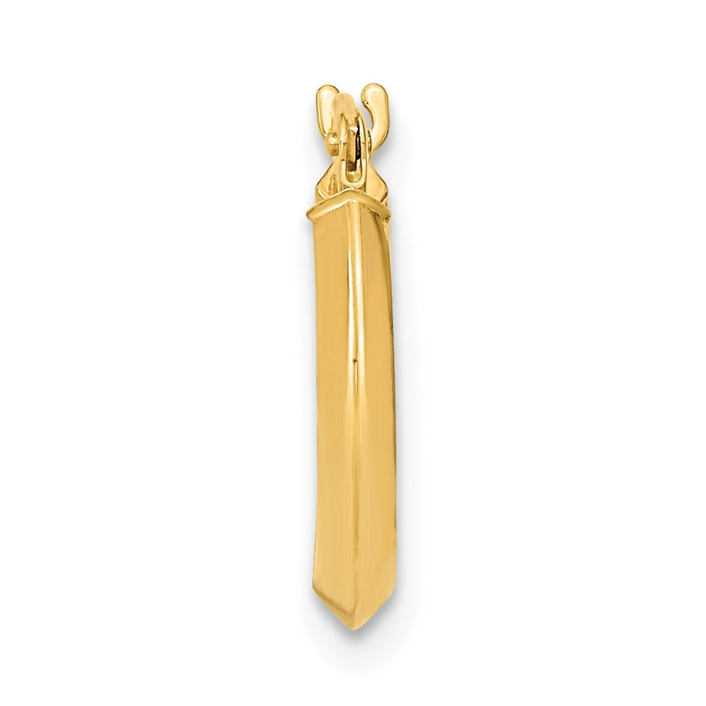 Single 14k Polished Knife Edge Hoop Earring