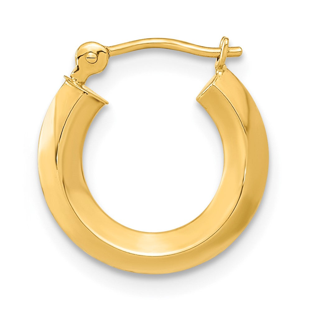 Single 14k Polished Knife Edge Hoop Earring