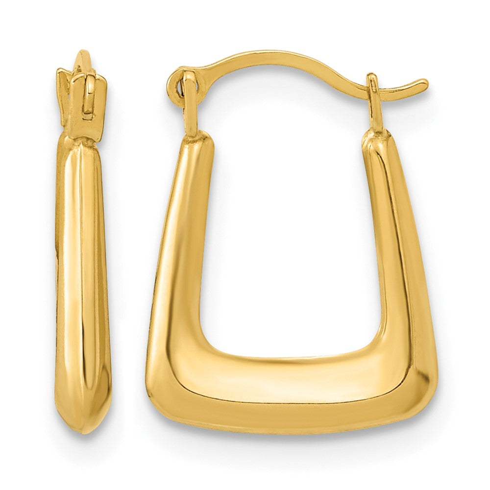 14k Polished Hollow Fancy Hoops