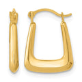 14k Polished Hollow Fancy Hoops