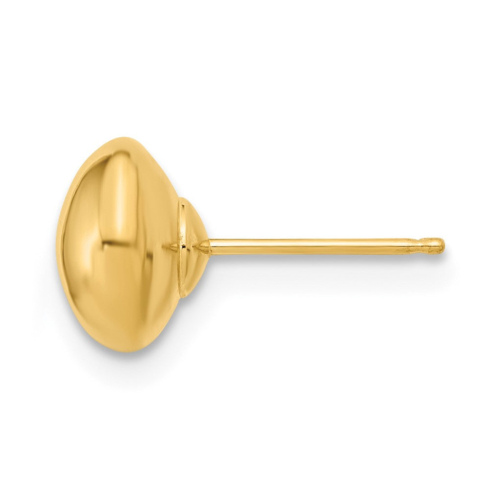 Single 14k Polished Button Post Earring