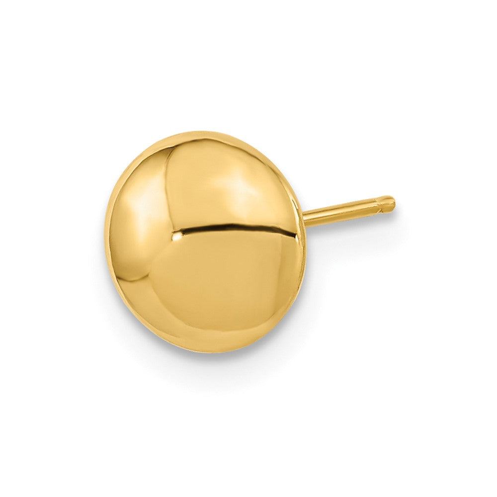 Single 14k Polished Button Post Earring