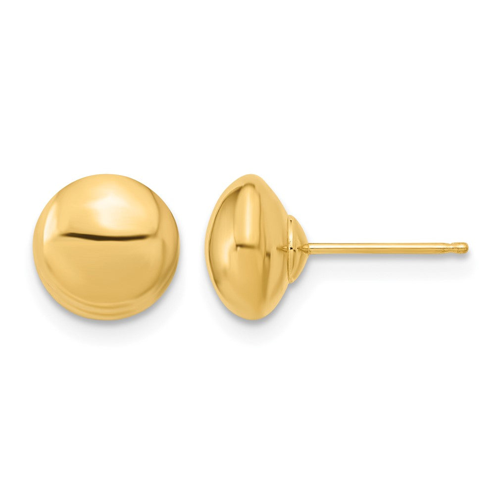 14k Polished Button Post Earrings