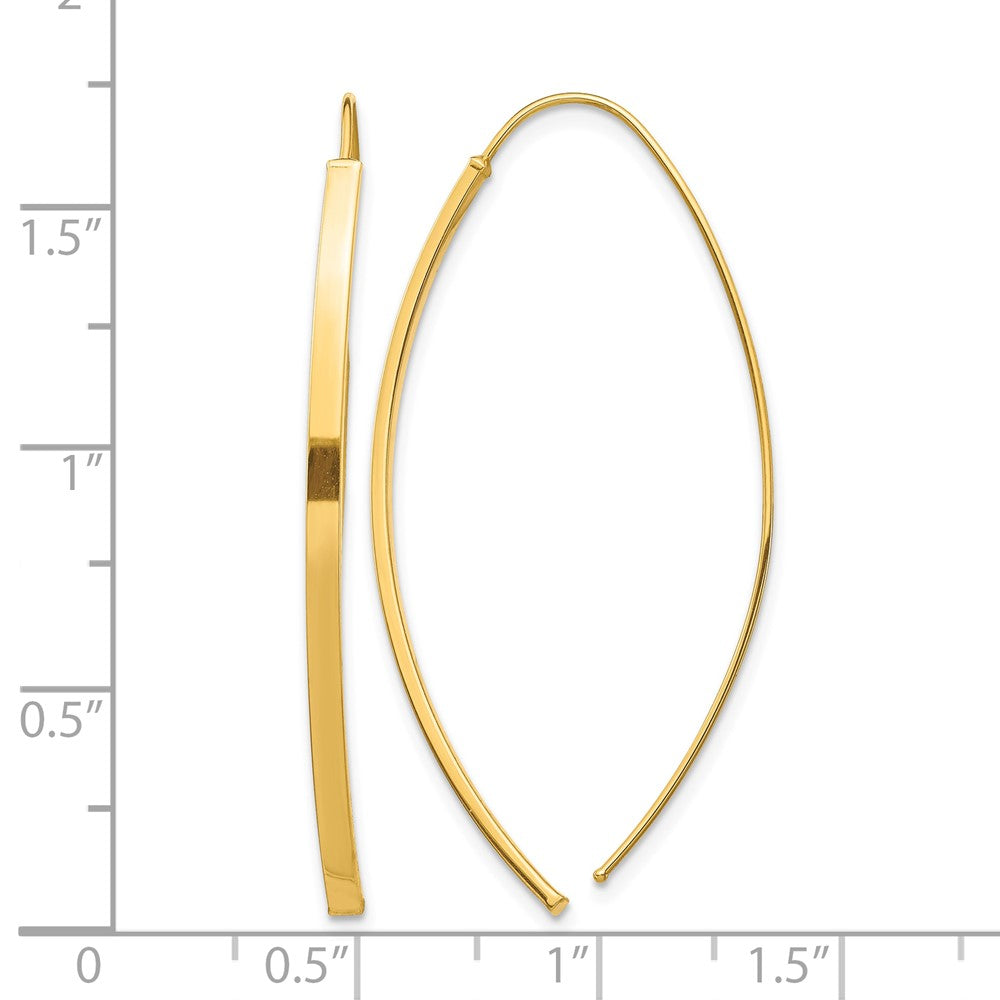 14K Dangle Threader Earrings