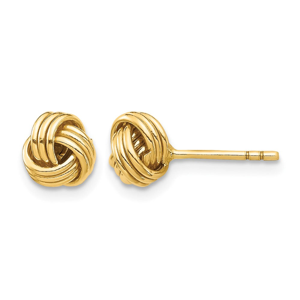 14K Love Knot Post Earring