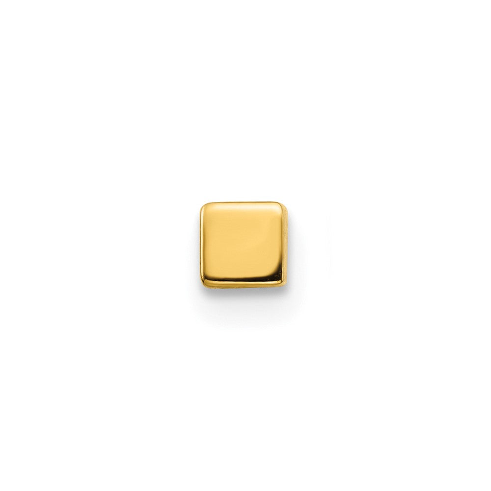 Single 14K Square Stud Earring
