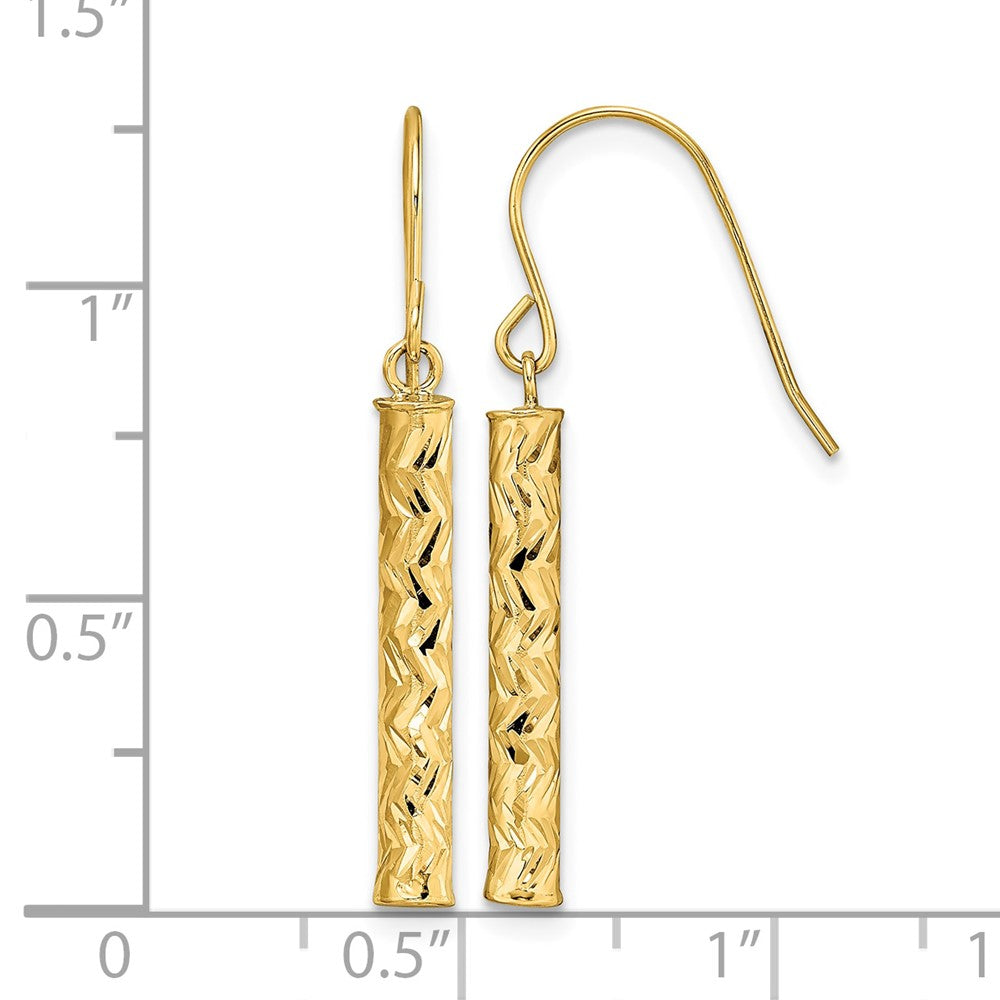 14k Polished Dangle Earrings