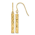 14k Polished Dangle Earrings