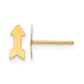 14K Polished Arrow Post Earrings
