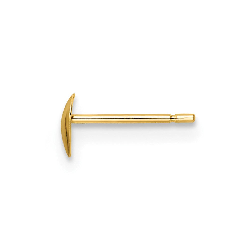 Single 14K Polished Heart Post Stud Earring