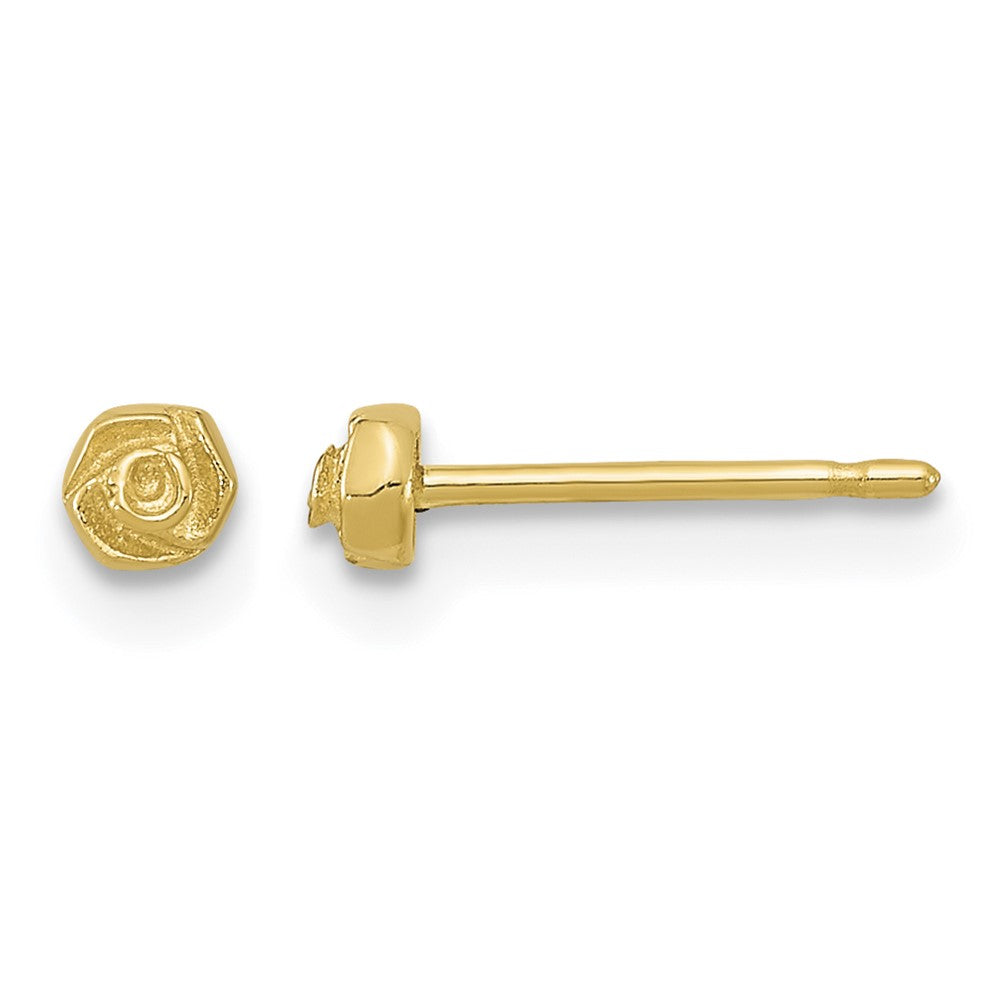 14K Polished Rose Post Earrings