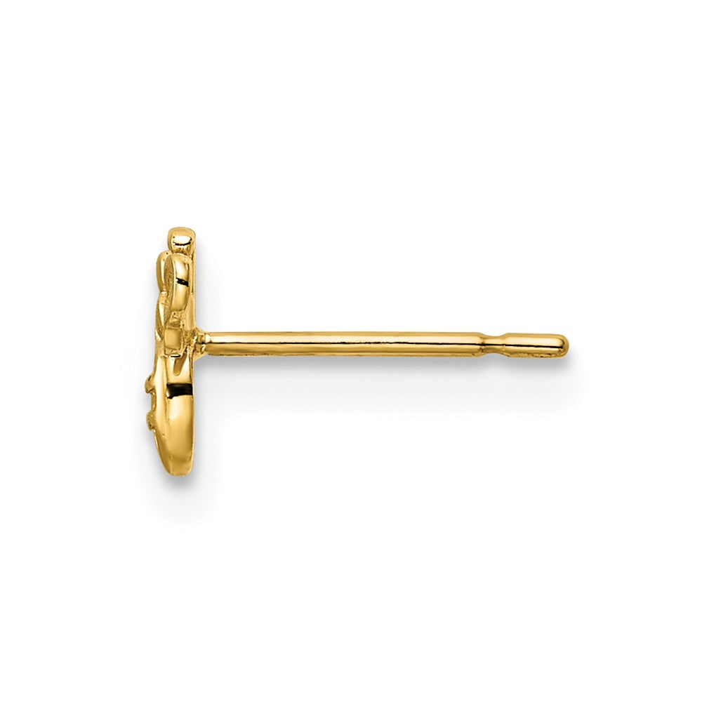 Single 14k Bumble Bee Post Earring