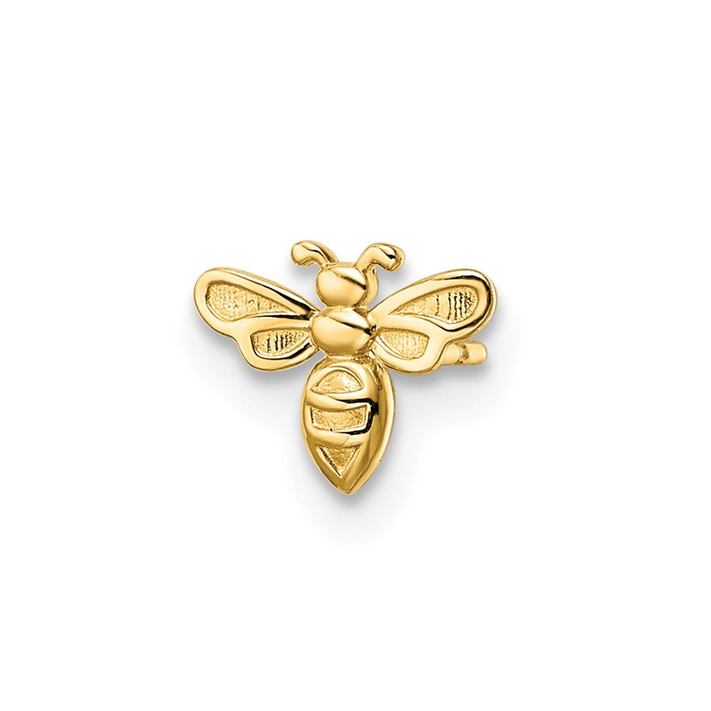 Single 14k Bumble Bee Post Earring