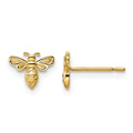14k Bumble Bee Post Earrings