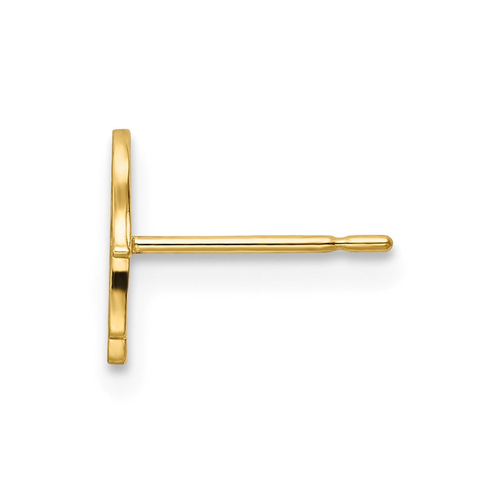 Single 14k Hamsa Post Earring