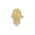 Single 14k Hamsa Post Earring