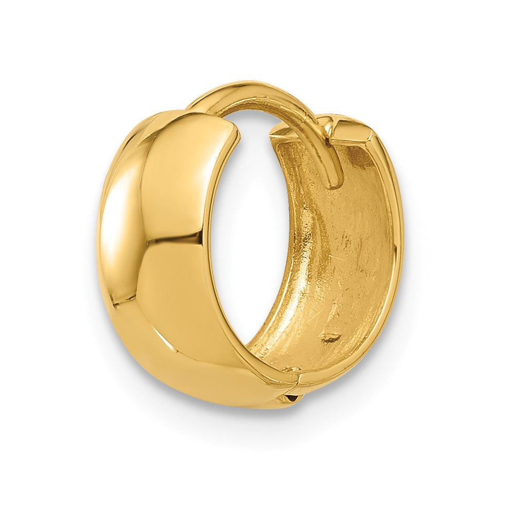 Single 14k Polished 5mm Hinged Huggie Hoop Earring