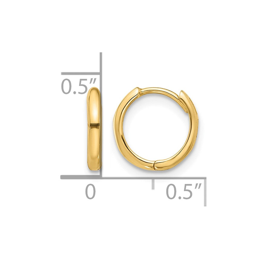 14K Hinged Hoop Earrings