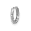 Single 14K White Gold Hinged Hoop Earring