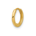 Single 14k Polished 1.45x10mm Hinged Huggie Hoop Earring