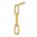Single 14K Polished Open Link Post Dangle Earring