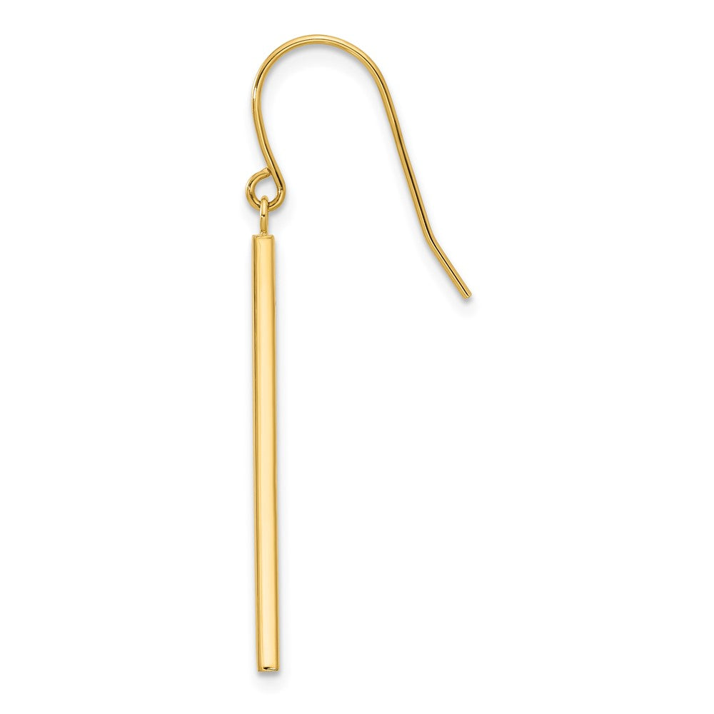 Single 14K Bar Dangle Earring
