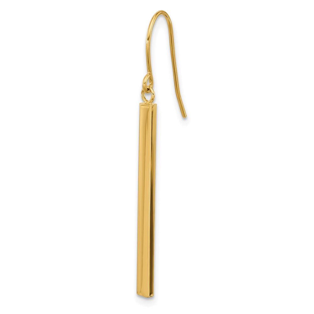 Single 14K Bar Dangle Earring