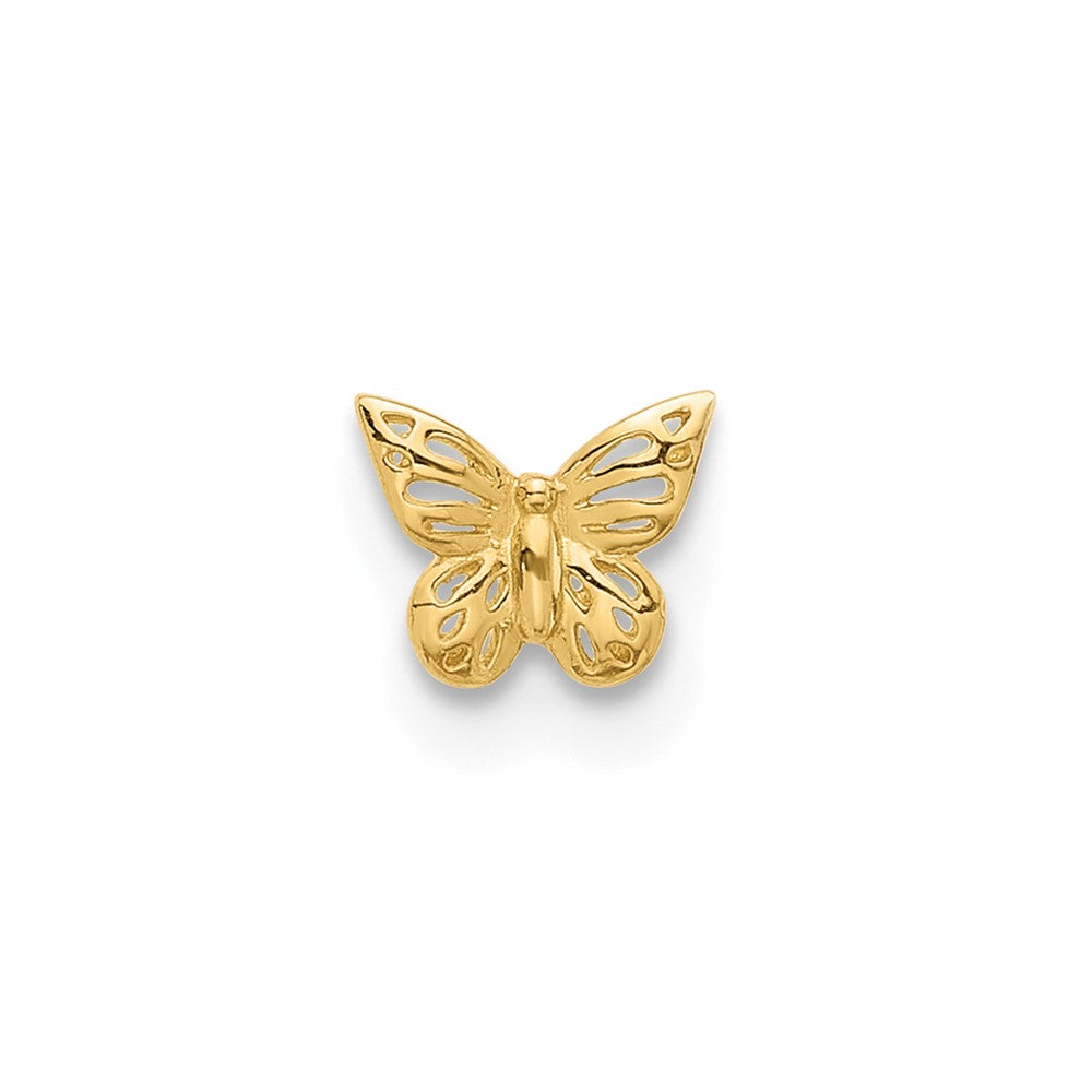 Single 14K Polished Butterfly Post Earring