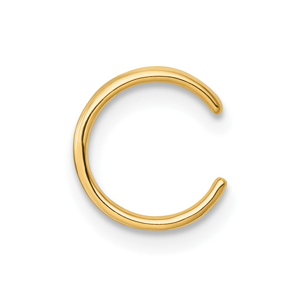 14k Polished 3 Row Single Ear Cuff