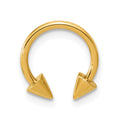 14k Polished 16 gauge Screw-Off End Pointed Single Ear Cuff