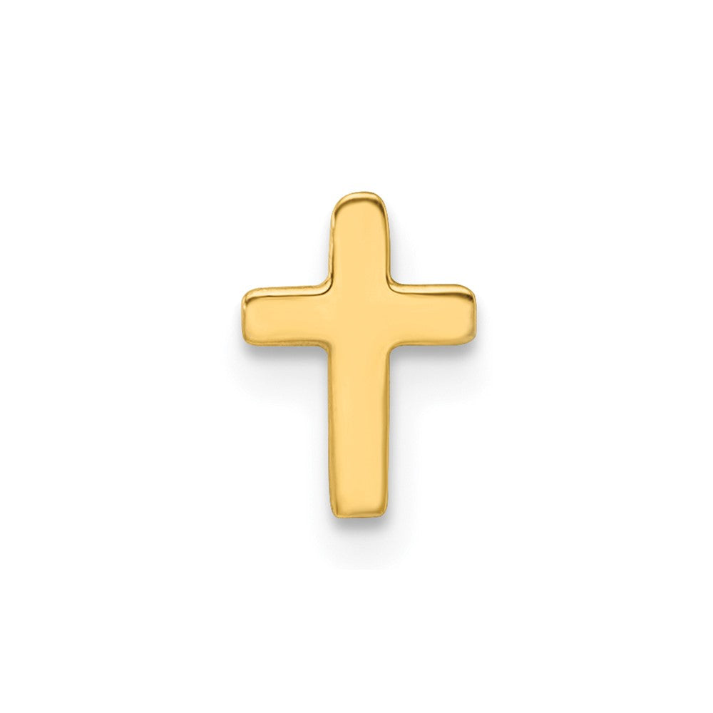 Single 14k Polished Cross Post Earring