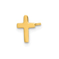Single 14k Polished Cross Post Earring