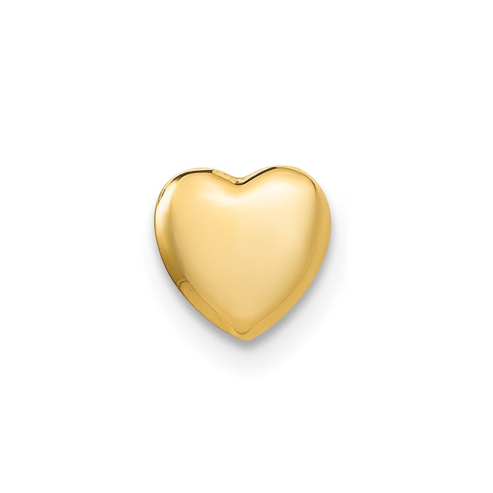 Single 14K Polished Heart Post Stud Earring