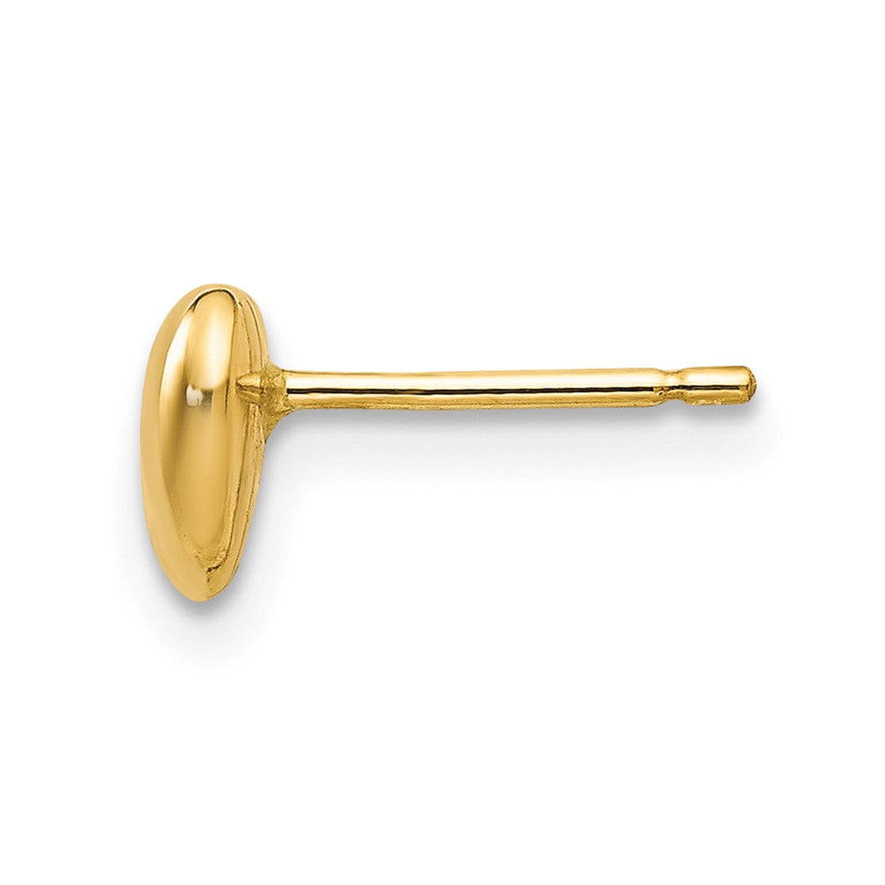 Single 14K Polished Heart Post Stud Earring