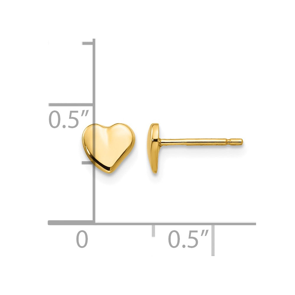 14k Heart Earrings