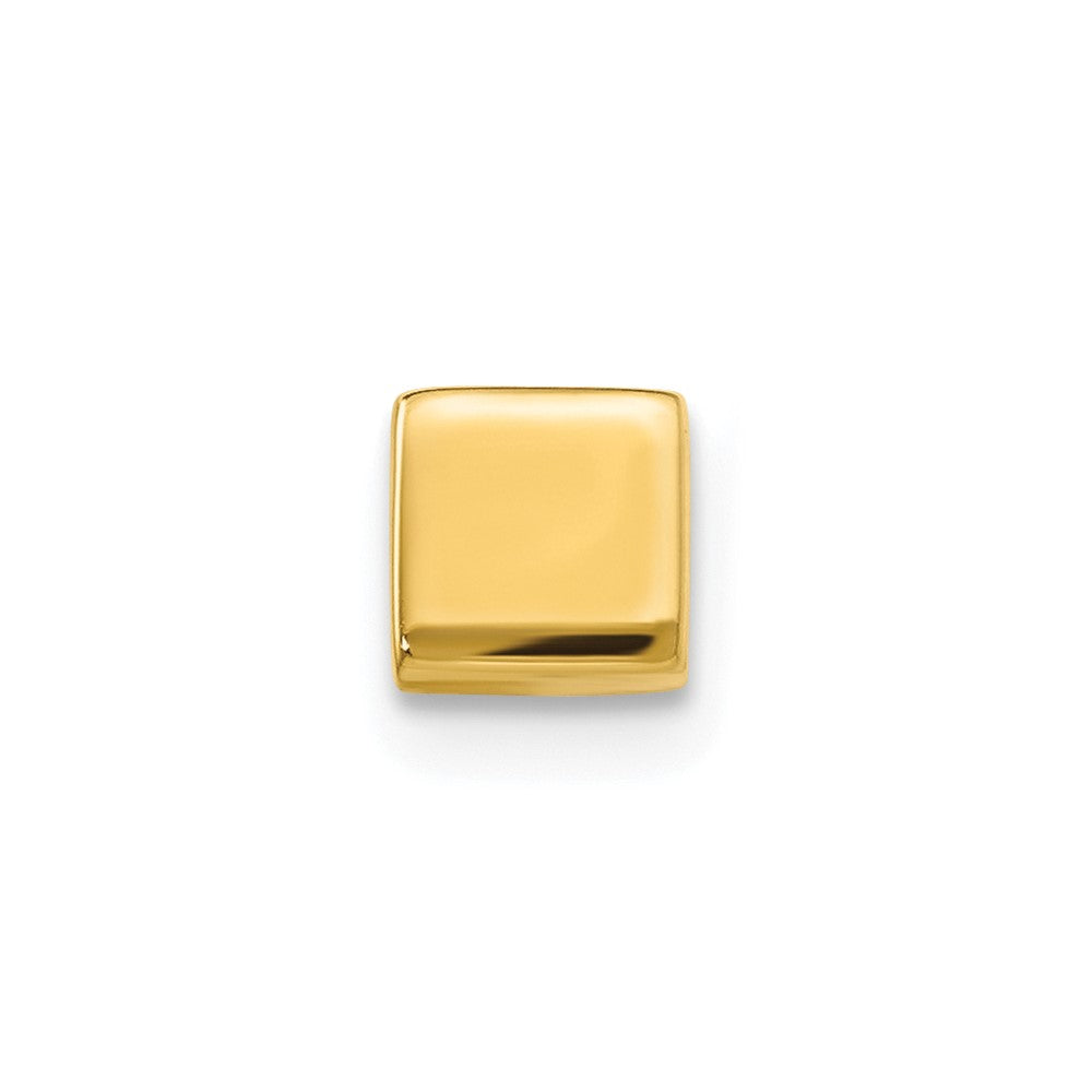 Single 14k Polished Square Post Earring