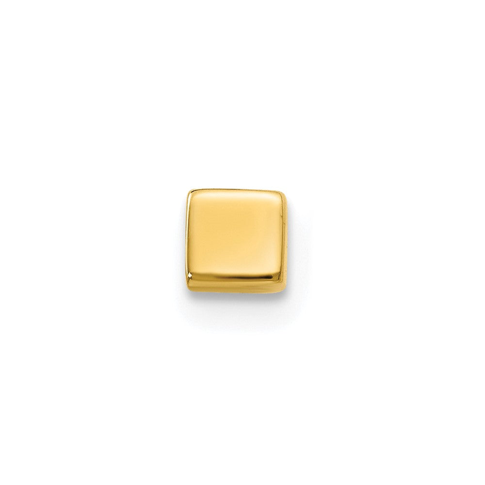 Single 14k Polished Square Post Earring