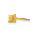 Single 14k Polished Square Post Earring