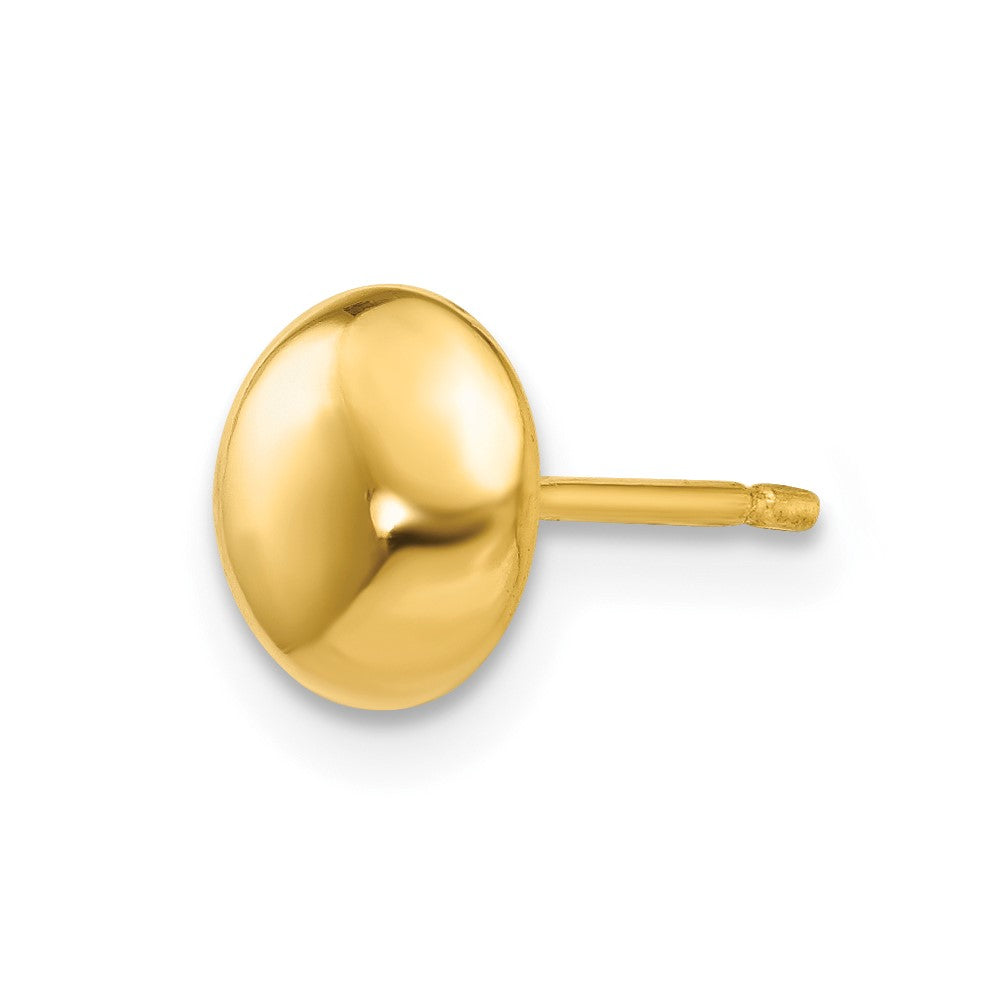 Single 14k 7mm Polished Round Button Post Earring