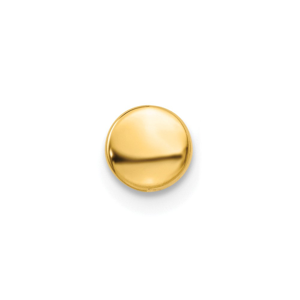 Single 14k 5mm Polished Round Button Post Earring