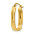Single 14k Polished 3.5mm Oval Hoop Earring